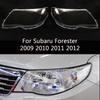 Пара прозрачных крышек фар для Subaru Forester SH 2009 2010 2011 2012 2013, корпус фары, прозрачный абажур