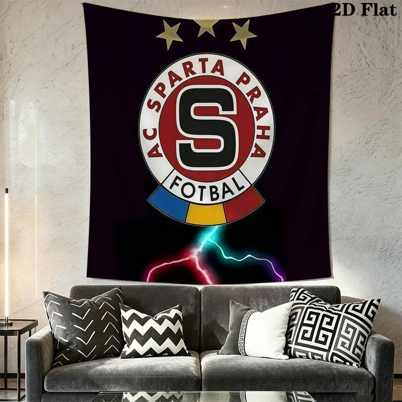 AC Sparta Praha Wall Hanging Printed Fabric Blanket Decorative Tapestries for Bedroom Living Room Home Decor