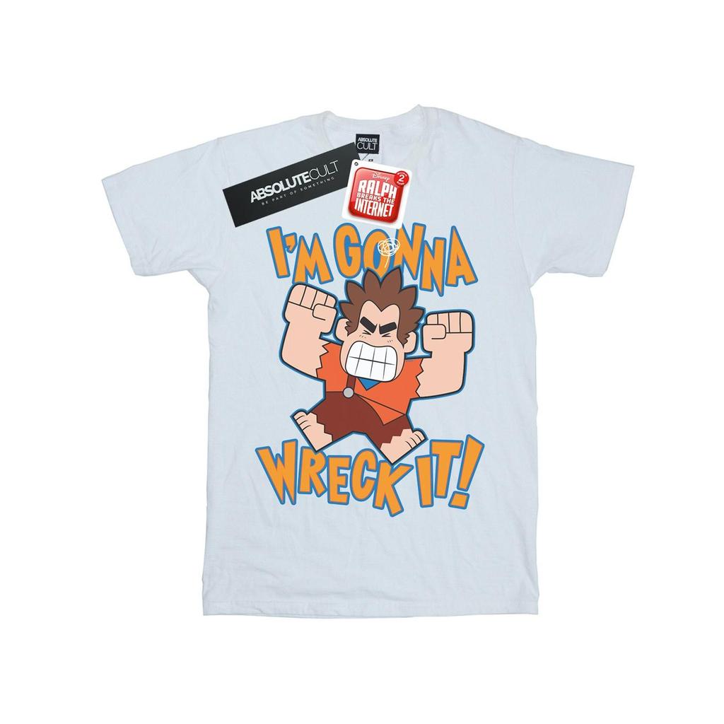 Disney Womens/Ladies Wreck It Ralph I´m Gonna Wreck It Cotton Boyfriend T-Shirt