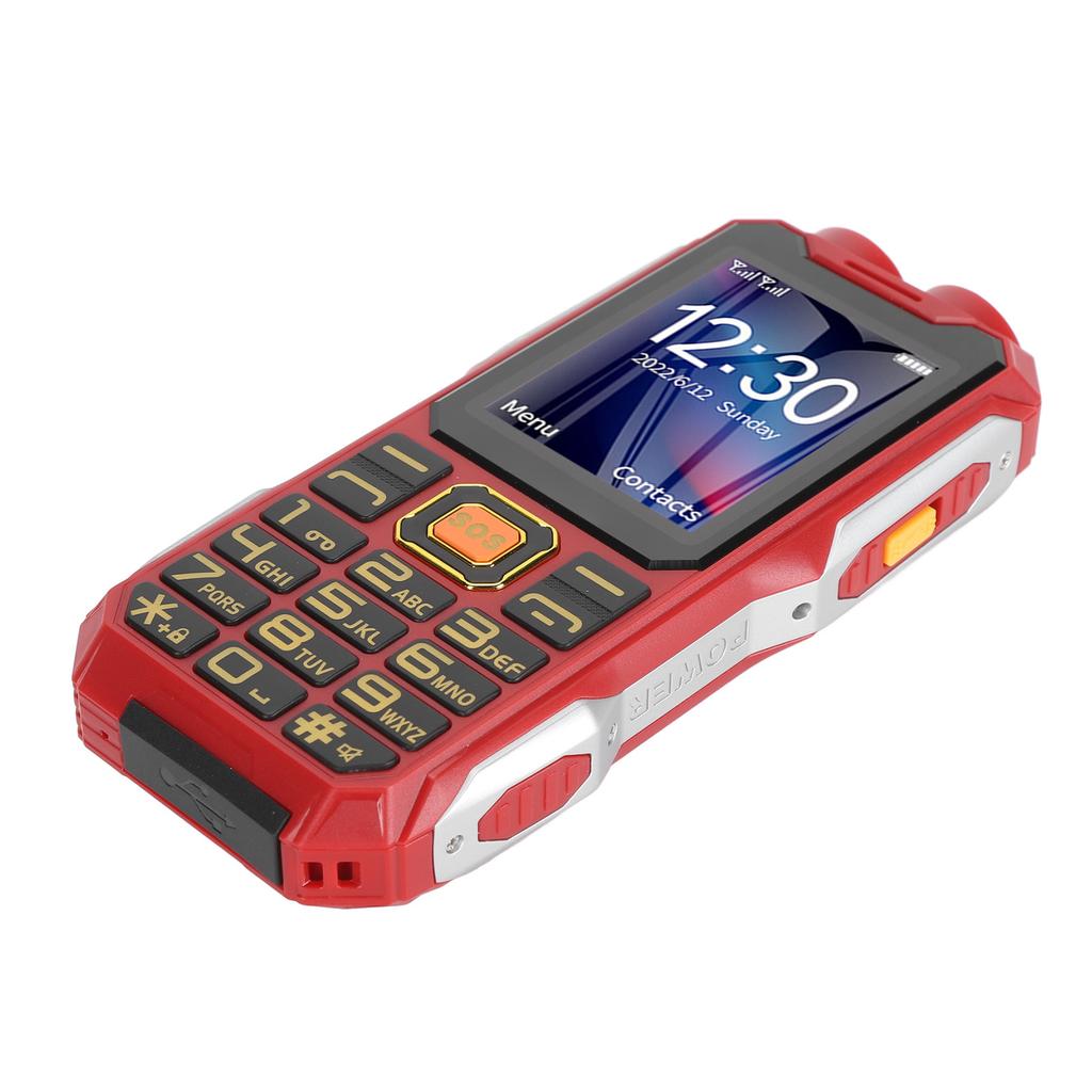 4G прочный старший сотовый телефон 2,6-дюймовый экран большая кнопка 16800 мАч двойной светодиодный фонарик иностранный