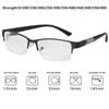 Портативная квадратная оправа 0~600 диоптрий Металлические очки для коррекции зрения Миопия Очки для чтения
