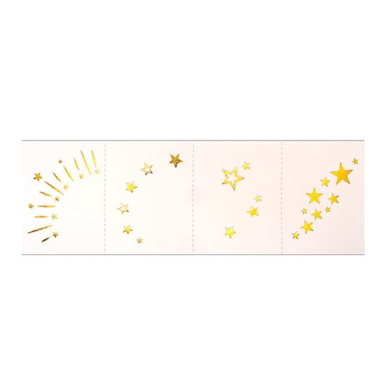 Temporary Tattoos Stickers, The Corner of The Eye Tattoos with Heart Star Pattern, Temporary Body Art Stickers for Adults Kids Party Use