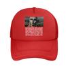 Masked Figure Mysterious, Text - Accompanying Portrait Art Design Mesh Baseball Cap
