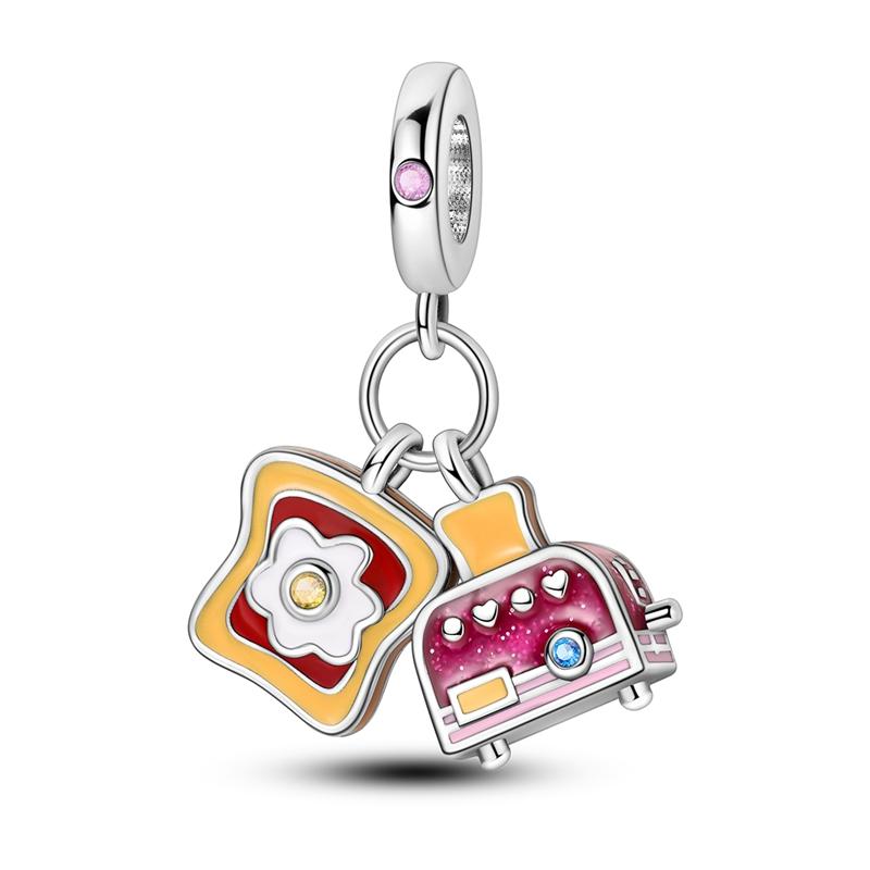 Шармы-черепахи Подвеска «Эйфелева башня» Подходят для оригинальных браслетов Mula Медные шармы-бусины для женщин Подарок своими руками