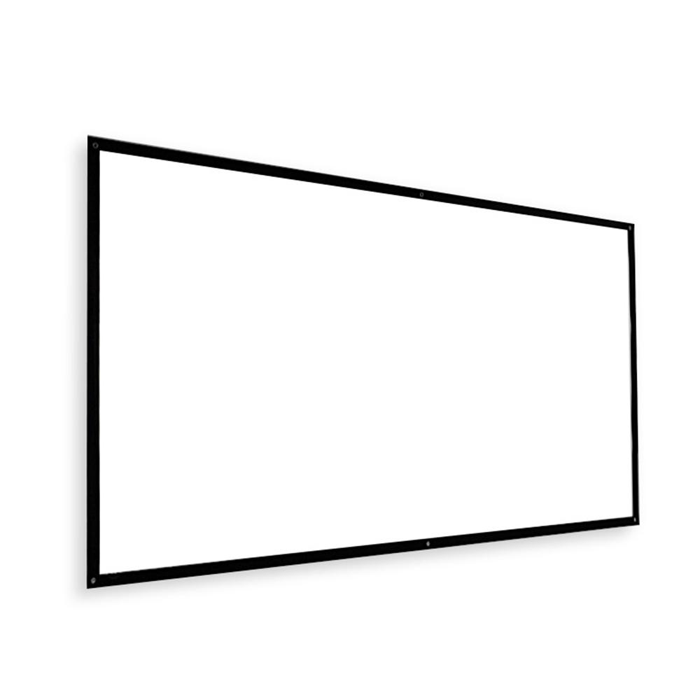 150 Inch Projector Screen 169 HD Foldable Portable Projection Screen AntiCrease Rear Front Project