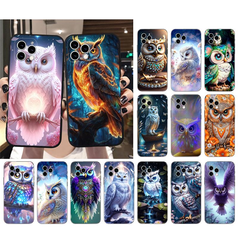 Чехол для телефона с изображением совы для iPhone Samsung Galaxy Redmi Xiaomi Oppo OnePlus Note SA 7 8 9 10 11 12 13 14 20 21 22 23 53 54 Pro Max Plus Ultra TPU Soft