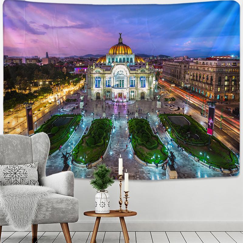 Украшение дома Рождественское украшение Сказочный дом Paypet Настенное украшение Натуральное украшение Анютины глазки Психоделический хиппи Польский гобелен