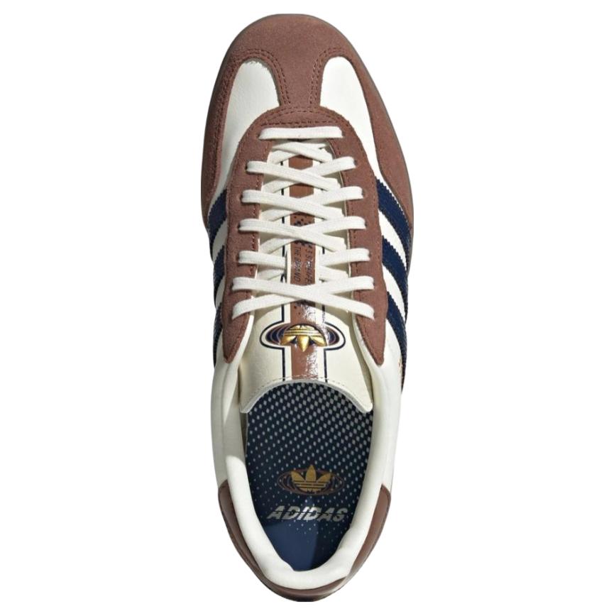 Adidas Originals Gazelle Indoor 60th Anniversary Fashion Comfortable Indoor Durable Soccer Shoes Unisex Sneakers Brown JP9221