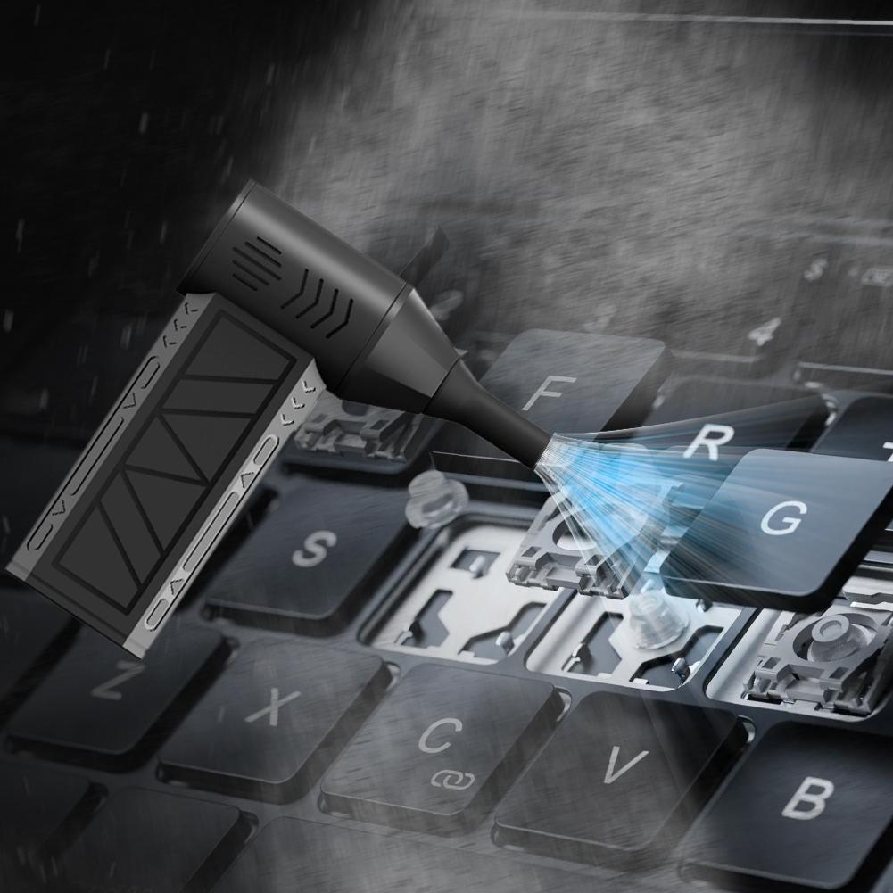 Мини-вентилятор 110000 об/мин Электрическая воздуходувка с подсветкой Ручной канальный вентилятор для компьютерной клавиатуры на улице Автомобиль Дом