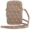 Torebka Guess Brązowa Zip GCube Bottom Stripe