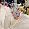 Чехол для Samsung Galaxy A16 A36 A06 A55 A35 A15 A25 A05 A05S Magsafe Магнитный Жемчужный Ремешок-шнурок Через плечо Блестящий Чехол
