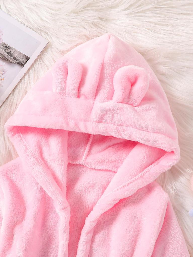 Детский утолщенный халат из кораллового флиса – Фланелевый халат для мальчиков и девочек, размеры от младенческого до среднего, подходит для всех сезонов
