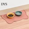 Pet Mat Feeding Strong Flexibility Anti-slip Waterproof Cat Head Placemat Shape Dog Silicone Food for Daily Use