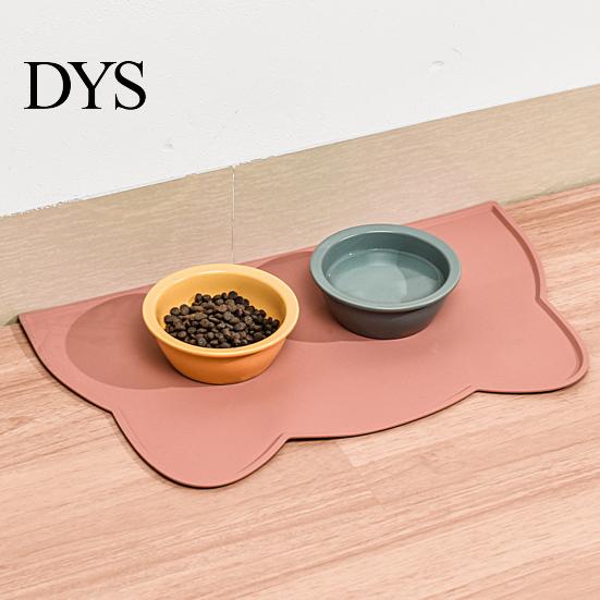 Pet Mat Feeding Strong Flexibility Anti-slip Waterproof Cat Head Placemat Shape Dog Silicone Food for Daily Use