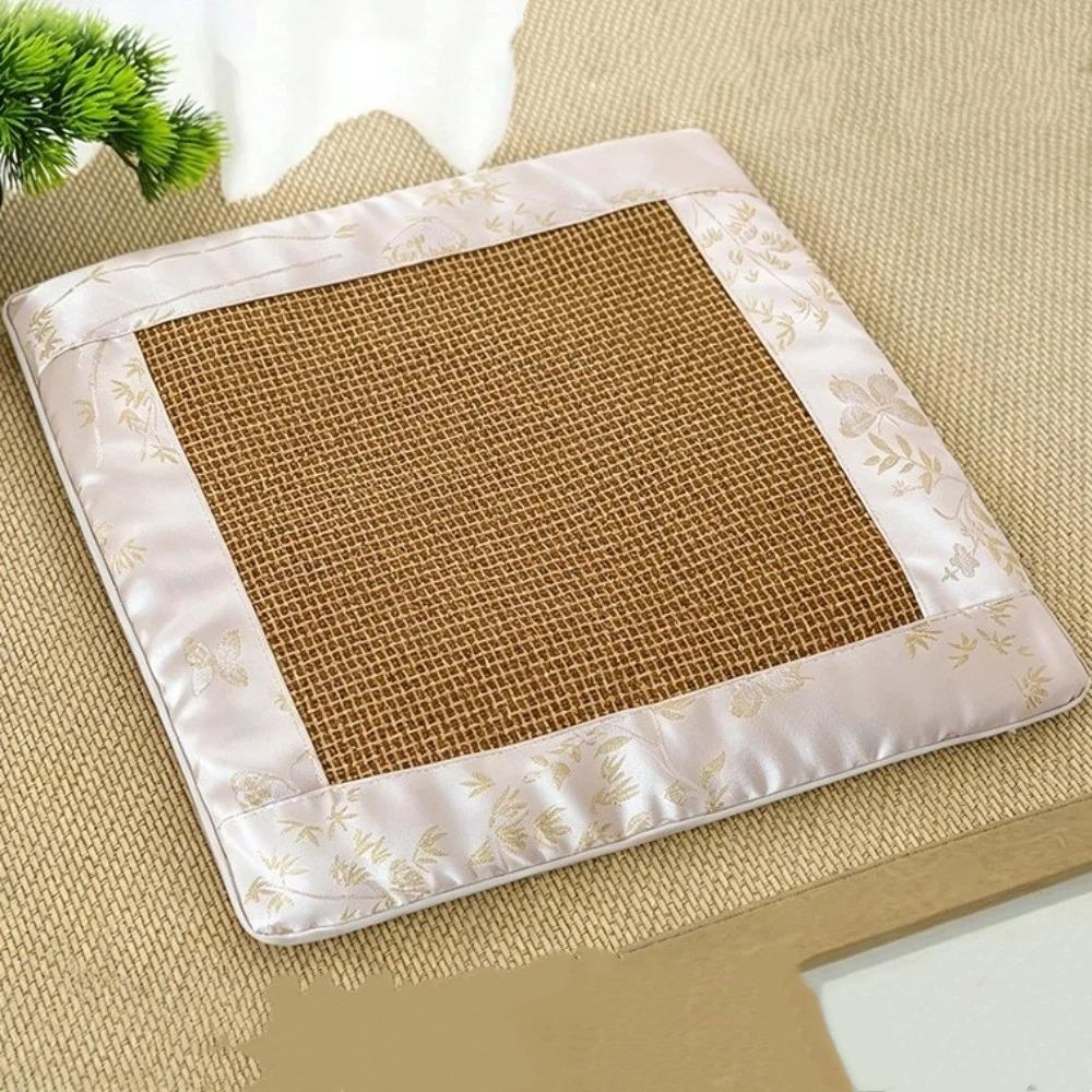 Breathable Rattan Weaving Seat Cushion Thickened Chair Pad Simple Modern Tatami Pad Office