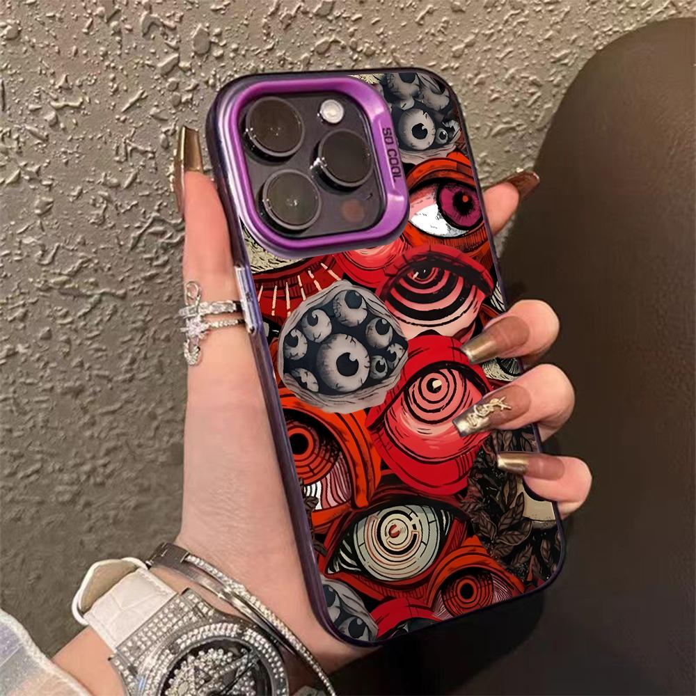 Чехол для телефона «Злобные глаза ужаса» для IPhone 16 15 14 13 12 11 Pro Max 15pro 16pro 14pro Противоударный Противоцарапины Крутой Жесткий Чехол