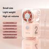 Mini Handheld Fan Transparent Cyber Portable Small Fan with Digital Display 3