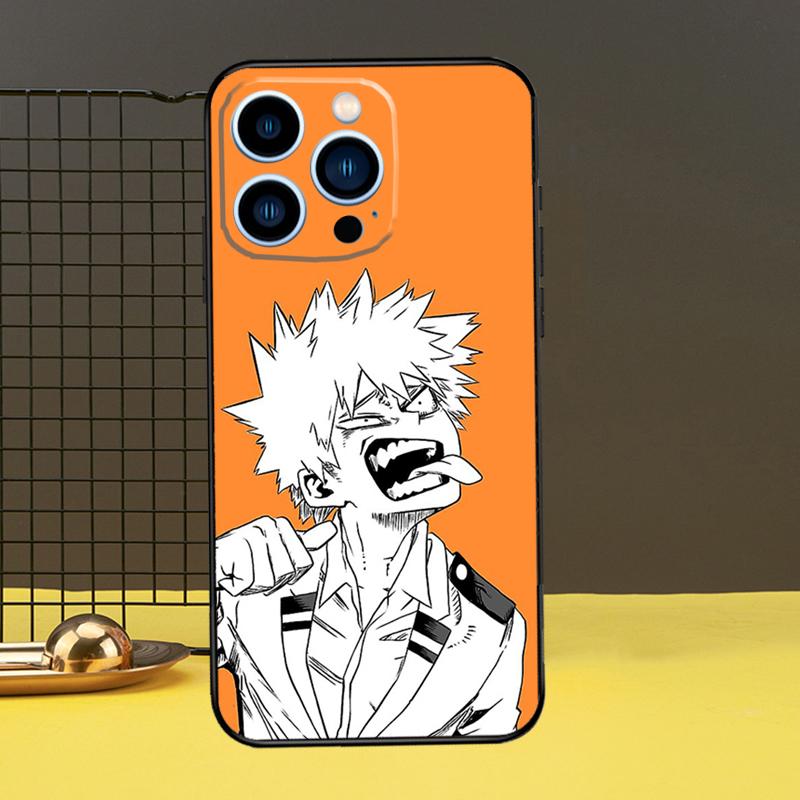 Чехол для телефона Bakugo Boku no My Hero Academia для iPhone 12 13 Mini 11 14 Pro Max X XS XR Max 7 8 Plus SE, мягкий чехол Fundas
