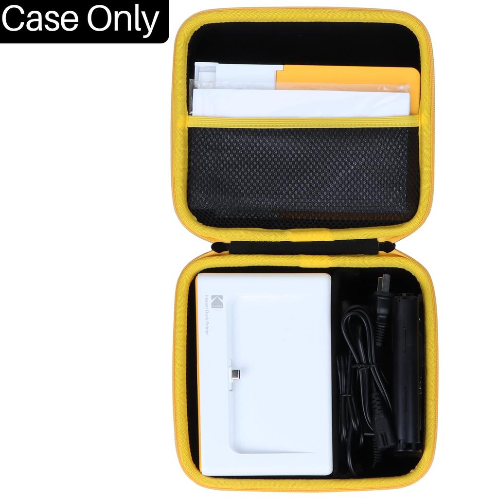 Принтер для смартфонов KODAK Dock Plus, совместимый с защитным чехлом для хранения Lebakort (Черный чехол)