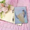 DIY 5D Diamond Art Painting Notebook Kits Moon Fairy Girl Princess Leather Cover Special Shaped Journal Sketchbook Crystal Diamond Art Hardcover