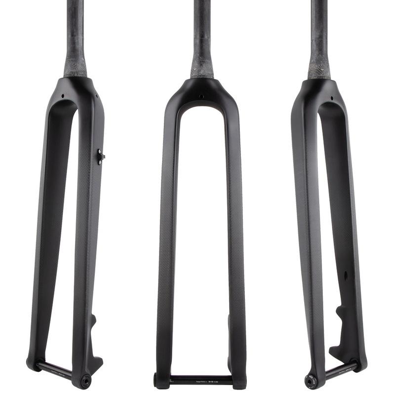Glossy / Matte 3K Carbon Fiber Bike Fork Tapered Cycling Fork Mountain Bike Fork Bicycle MTB Parts Disc Brake