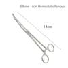 1pc Stainless Steel Hemostatic Forceps Surgical Forceps Tool Hemostat Locking Clamps Forceps Fishing Pliers Curved/Straight Tip 3