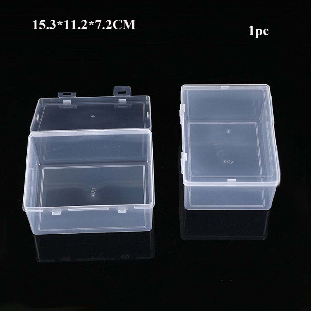 Plastic Storage Box Square Small Items Case Portable Packing Boxes Power Tools Holder