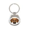 Rhodesian Ridgeback, African Lionhound, African Lion Dog - Geometric Keychain with a Photo and the Inscription