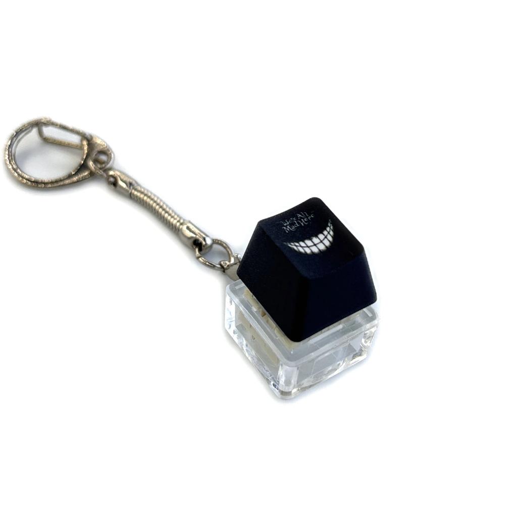 Декомпрессионная брелок-клавиатура Механическая кнопка клавиатуры Брелок Наконечник пальца Колпачок клавиши Подвеска Игрушка-антистресс