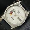 VINTAGE SEIKO 5 AUTOMATIC 7009A JAPAN MENS SILVER COLOR DIAL WATCH A701591-5 R206b-a701591
