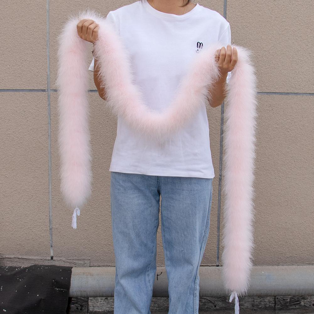 2M Turkey Marabou Feather Boa 11-50g for Scarf Clothing Christmas Tree Decor Shawl Craft Costume Wedding Dress Plume Accessories