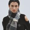 NICOLE MIXED CHECK MUFFLER_GRAY