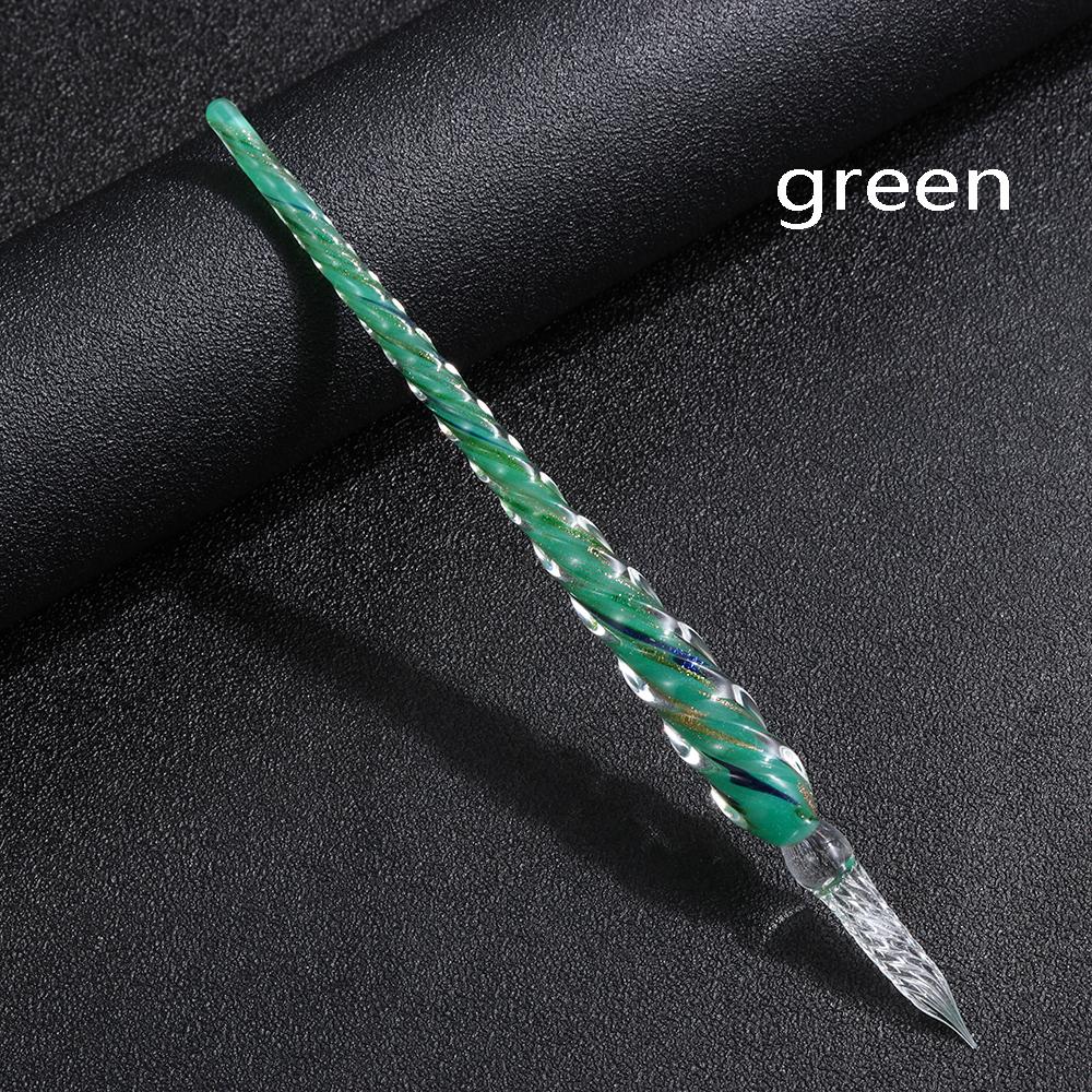 New Signature Dipping Painting Glass Drip Fountain Pens Dip Pen Filling Ink