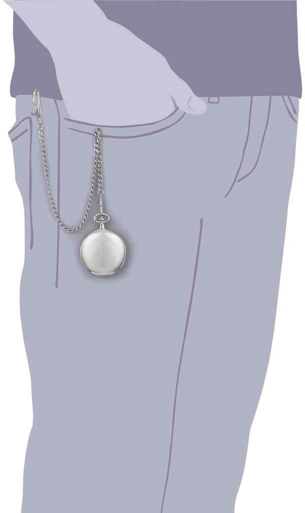 Charles-Hubert, Paris Pocket Watch, Manual Winding, 3576-W, Men's