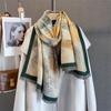 Autumn Winter Pashmina Scarf for Women Shawls and Wraps Cashmere Blanket Warm Thick Stoles for Lady Outdoor Bufanda  New