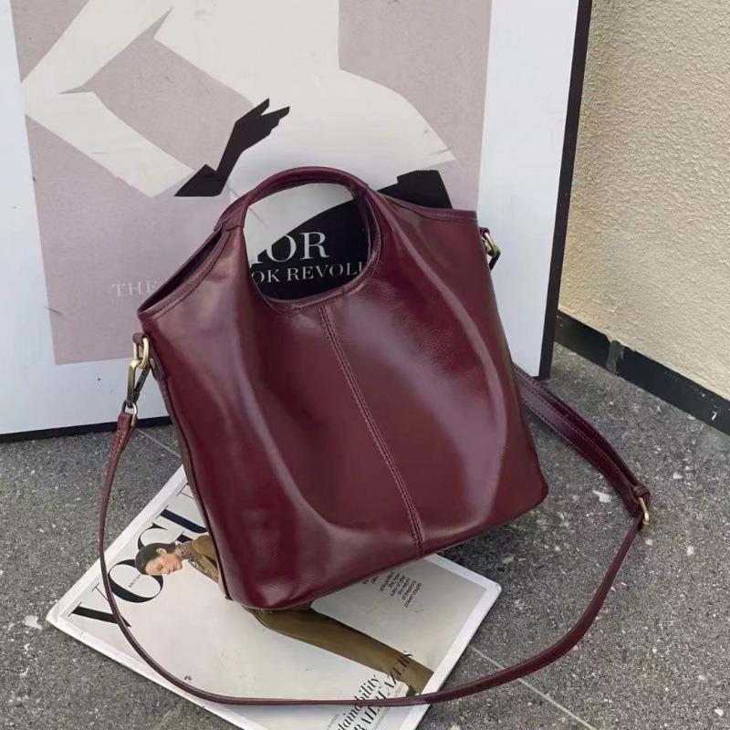 Сумка из натуральной кожи женская сумка большой емкости Premium Sense Bucket Bag Everything Commuter Soft Bag