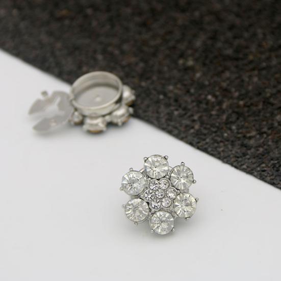 5 шт. Стразы Цветок пуговицы Крышка без шитья Мгновенное удаление Мужчины Женщины Блузки Платья Пальто Шали Рубашки пуговицы Крышка Декоративная запонка