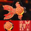 Goldfish Lantern DIY Assembly Handheld Lantern for Kids Battery Powered Chinese Traditional Lantern for Mid-Autumn Festival Spring Festival
