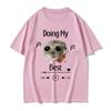 Sad Hamster Doing My Best Funny  Tshirt Sad Hamster Violin Cute Clothing Unisex Casual Unisex Clothing Aesthetic Clothes