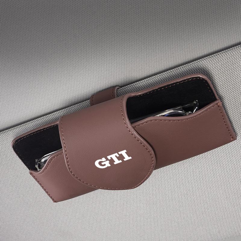 For VW Volkswagen Jetta MK5 Golf Sun Visor Sunglasses Storage Box Car Interior Accessories For Volkswagen T-ROC R Polo Beetle Ti