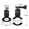 360 Degrees Rotary Aluminum Bike Bicycle Handlebar Mount for Gopro Hero 13 12 11 10 9  4Session 1/4 Screw Action Camera Mounting