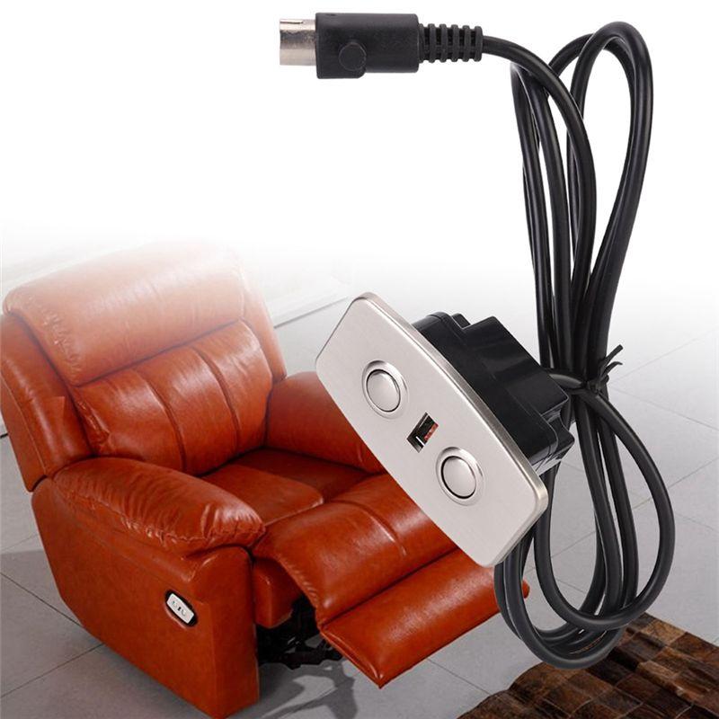 A60zchair Переключатель Контроллер Ручной Контроллер Электрическое Кресло-Реклайнер Диван Подъемный 2-кнопочный Ручной Переключатель С Двойным USBmay