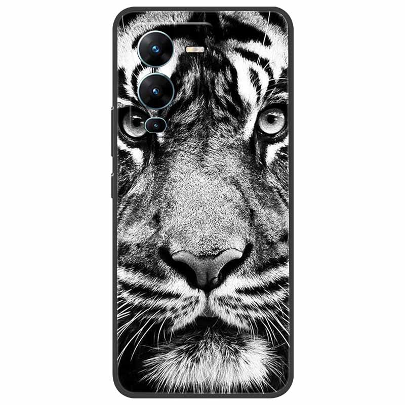 Для vivo V25 Pro Чехол V2158 Мягкий Силиконовый ТПУ Чехол для телефона Для vivo V25 Pro 5G Чехол Ударопрочный Capa V 25 Pro V25Pro Coque Крутой