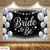2D flat style, [Party Banner] 2D flat banner, 1-piece "Bride-to-Be" theme, yzb