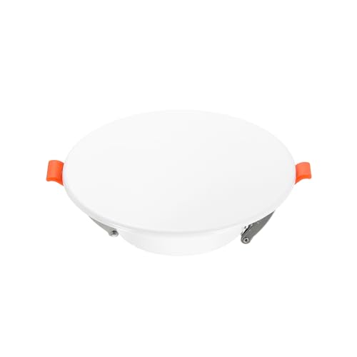 5.3 Inch spring loaded ceiling decorative cover fits 3.4 4.9 inch round openings white