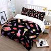 Makeup Pattern Bedding Set Bedding Duvet Cover Set Duvet Cover Pillowcases (1 * Duvet Cover 2 * Pillowcases, without duvet insert)