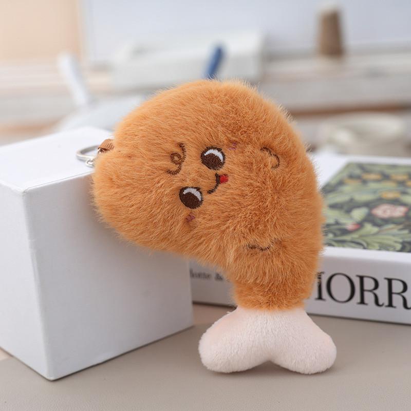 Fish Cute Cake Plushie Keychain With Pp Cotton Filling For Accessory Bag