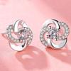 925 Silver Star Stud Earrings AAA Zircon High Quality For Women Earring Wedding Fashion Jewelry Accessories Party Gift