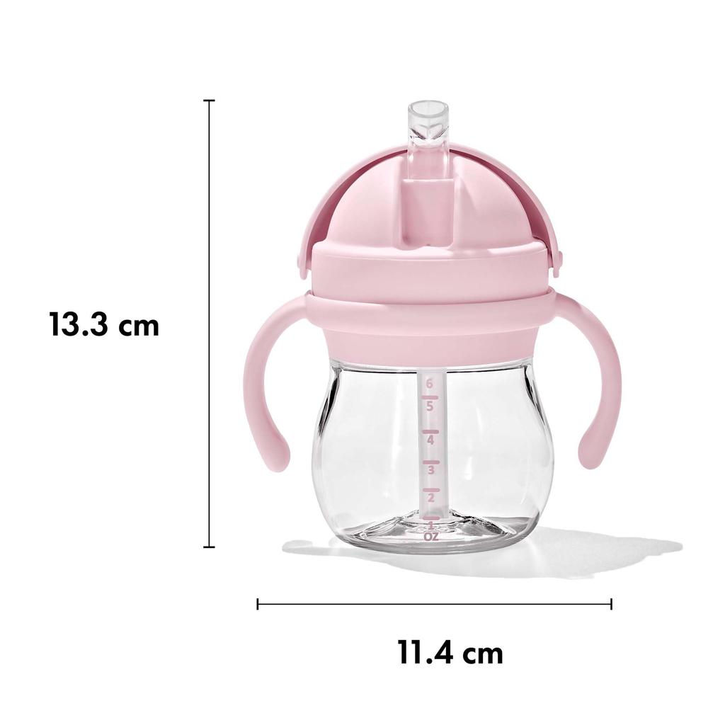 Кружка OXO Tot Straw Cup с ручкой Blossom Mug можно мыть в посудомоечной машине Стильная герметичная 63164100