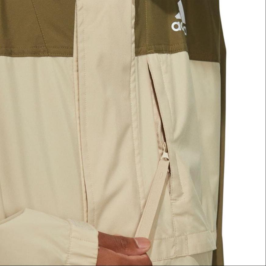 adidas Casual Sports Colorblock mid-length hooded Windbreaker Men's HD0047